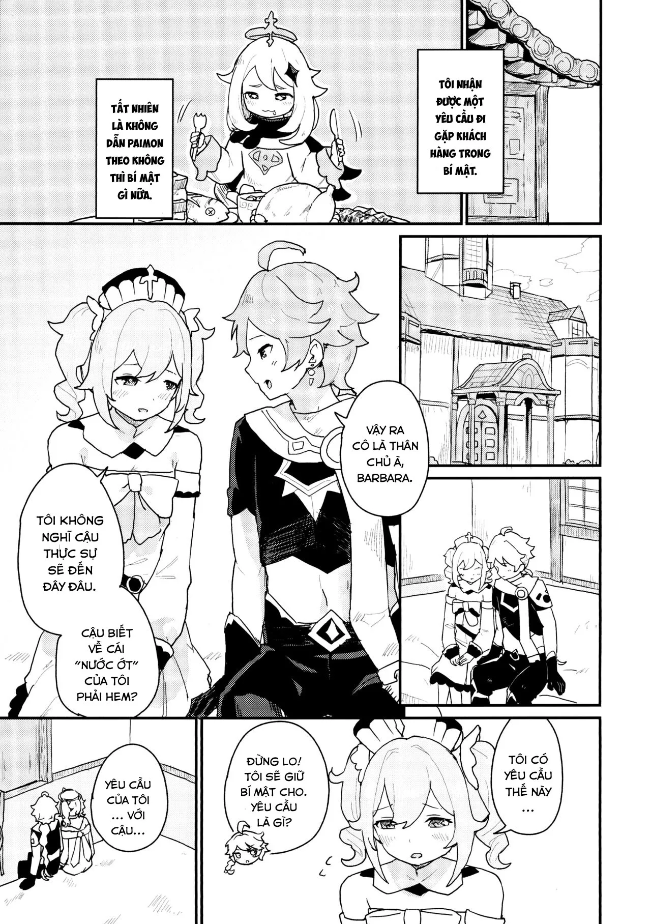 HentaiVN.net - Ảnh 3 - Seiyoku no Tsuyoi Barbara no Hanashi (Genshin Impact) [A Book About Barbara's Strong Libido] - Oneshot