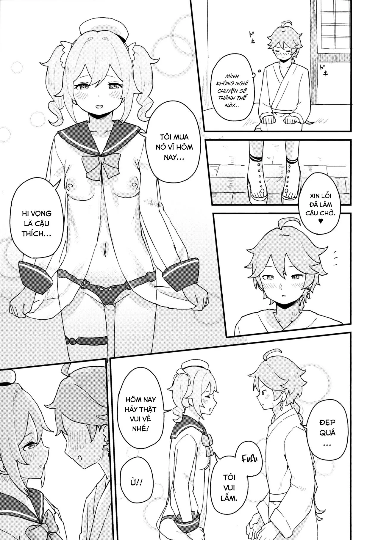HentaiVN.net - Ảnh 5 - Seiyoku no Tsuyoi Barbara no Hanashi (Genshin Impact) [A Book About Barbara's Strong Libido] - Oneshot
