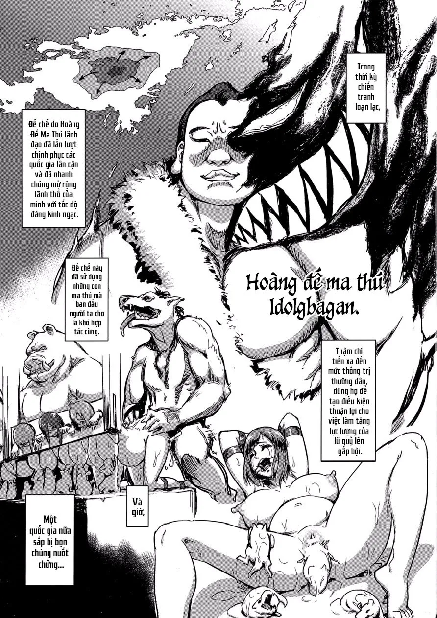 HentaiVN.net - Ảnh 4 - Majuu Teikoku Hishi Otto no Tame ni Kairaku Goumon ni Taeru Boukoku no Ouhi - Oneshot
