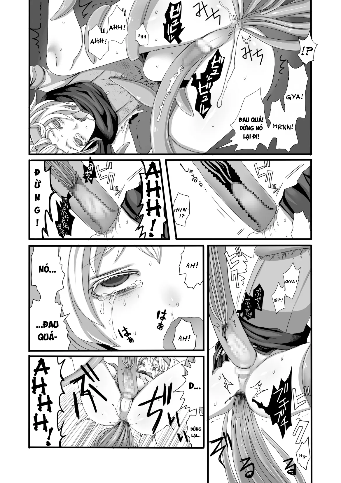 HentaiVN.net - Ảnh 7 - Quái vật, anh hùng và pháp sư [Shokushu to Yuusha to Mahoutsukai; The Tentacles, the Hero, and the Mage] - Oneshot