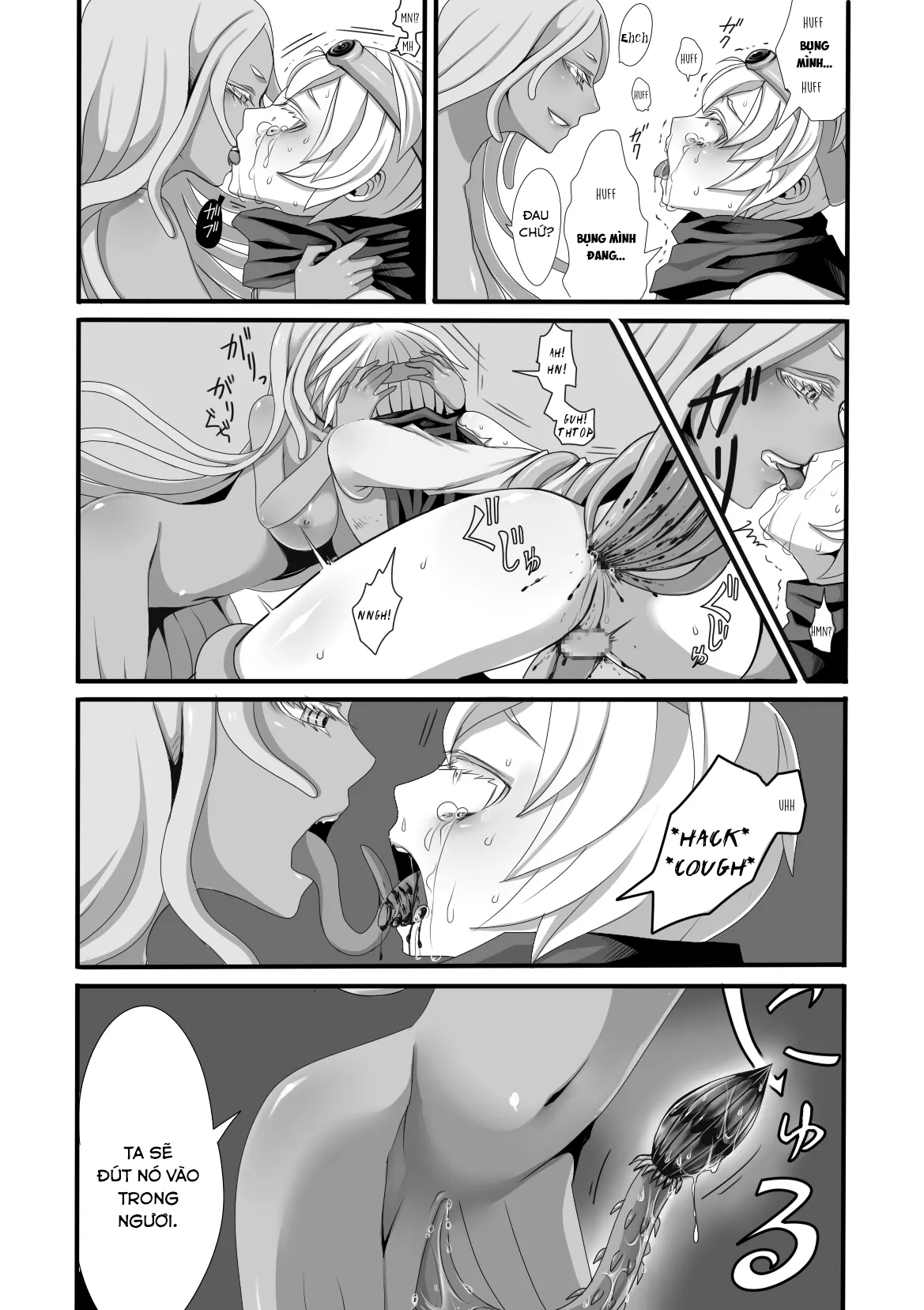 HentaiVN.net - Ảnh 10 - Quái vật, anh hùng và pháp sư [Shokushu to Yuusha to Mahoutsukai; The Tentacles, the Hero, and the Mage] - Oneshot