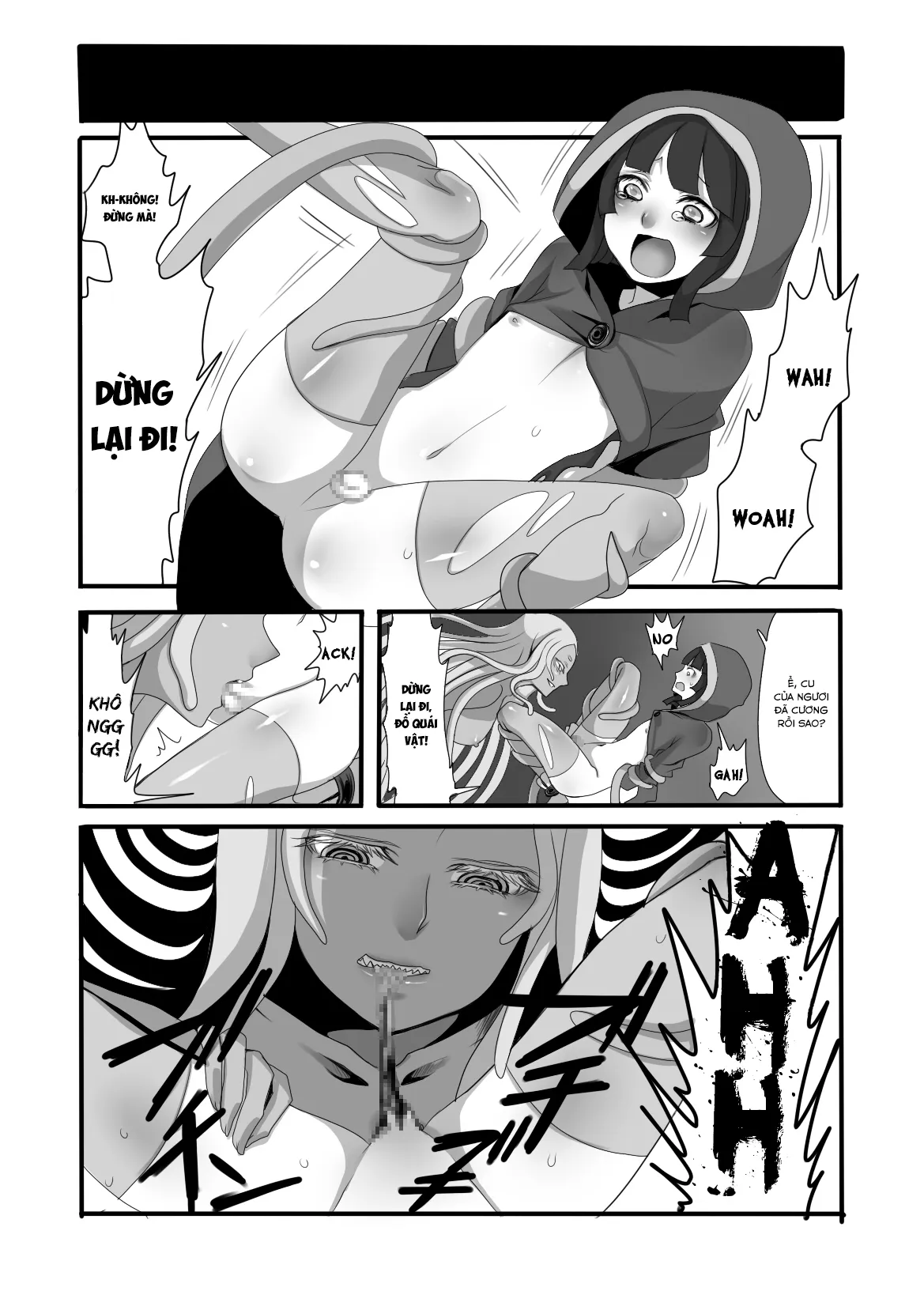 HentaiVN.net - Ảnh 18 - Quái vật, anh hùng và pháp sư [Shokushu to Yuusha to Mahoutsukai; The Tentacles, the Hero, and the Mage] - Oneshot