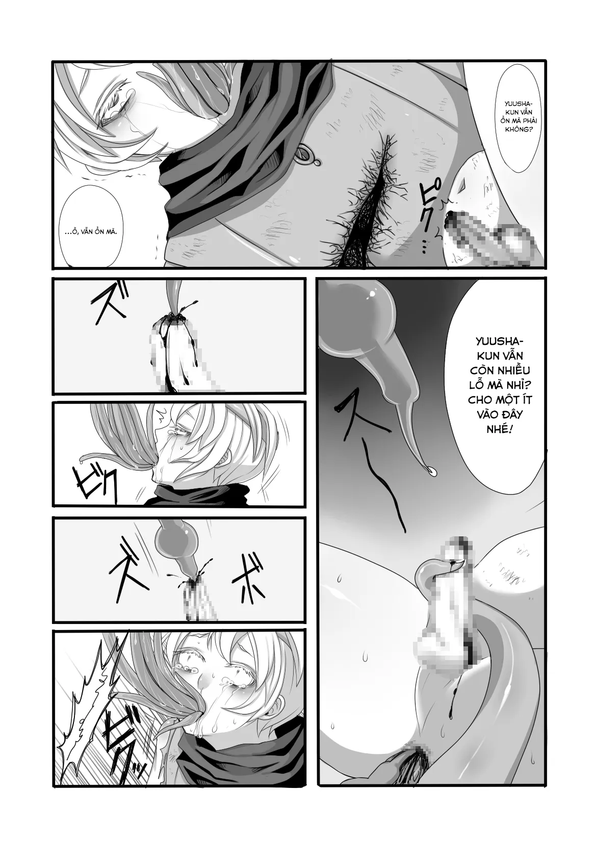 HentaiVN.net - Ảnh 22 - Quái vật, anh hùng và pháp sư [Shokushu to Yuusha to Mahoutsukai; The Tentacles, the Hero, and the Mage] - Oneshot