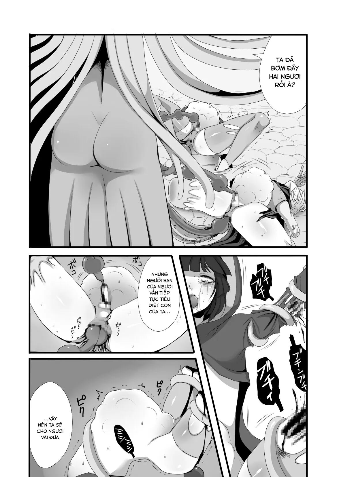 HentaiVN.net - Ảnh 26 - Quái vật, anh hùng và pháp sư [Shokushu to Yuusha to Mahoutsukai; The Tentacles, the Hero, and the Mage] - Oneshot