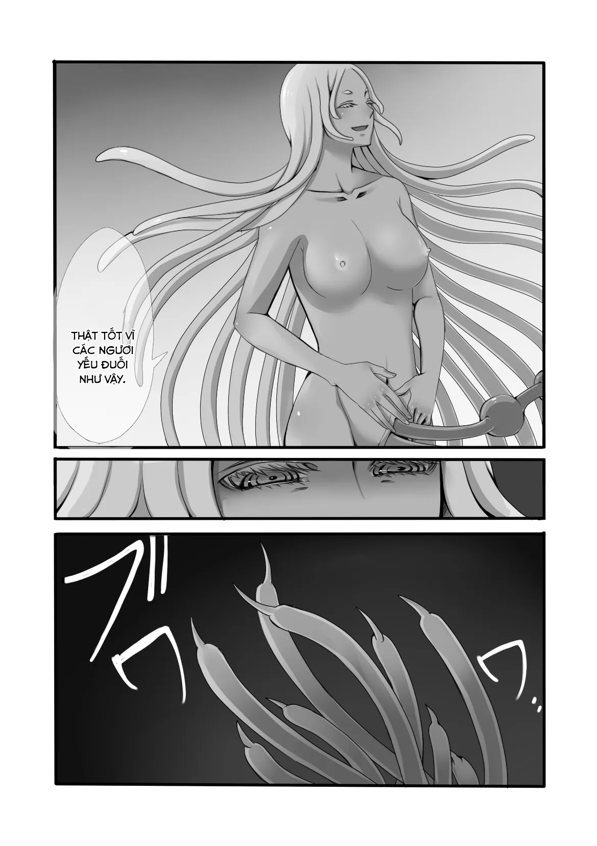 HentaiVN.net - Ảnh 27 - Quái vật, anh hùng và pháp sư [Shokushu to Yuusha to Mahoutsukai; The Tentacles, the Hero, and the Mage] - Oneshot