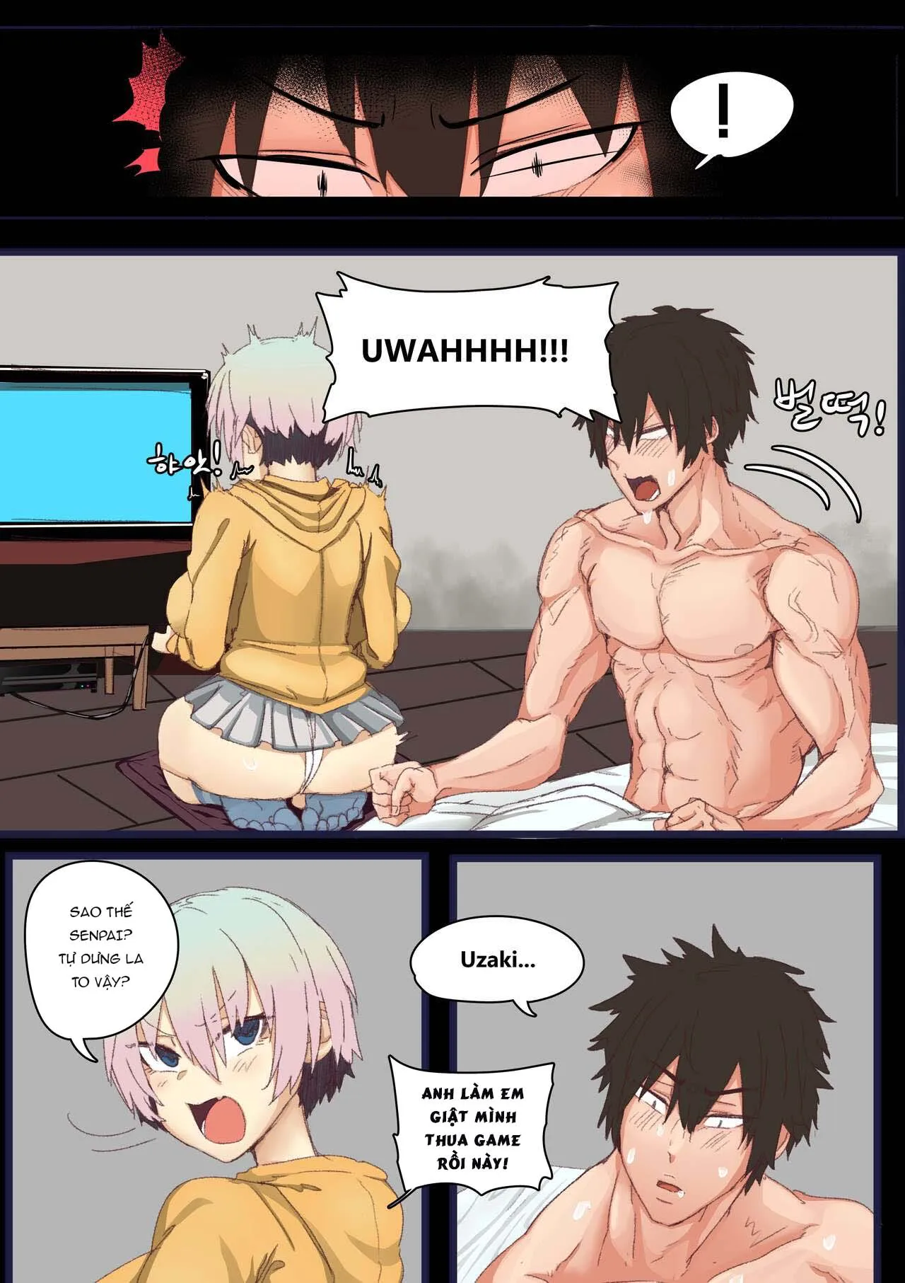 HentaiVN.net - Ảnh 23 - Uzaki-chan's prank on sleeping Senpai [Uzaki-chan wa Itazurai!; Uzaki-chan's prank on sleeping Senpai] - Oneshot