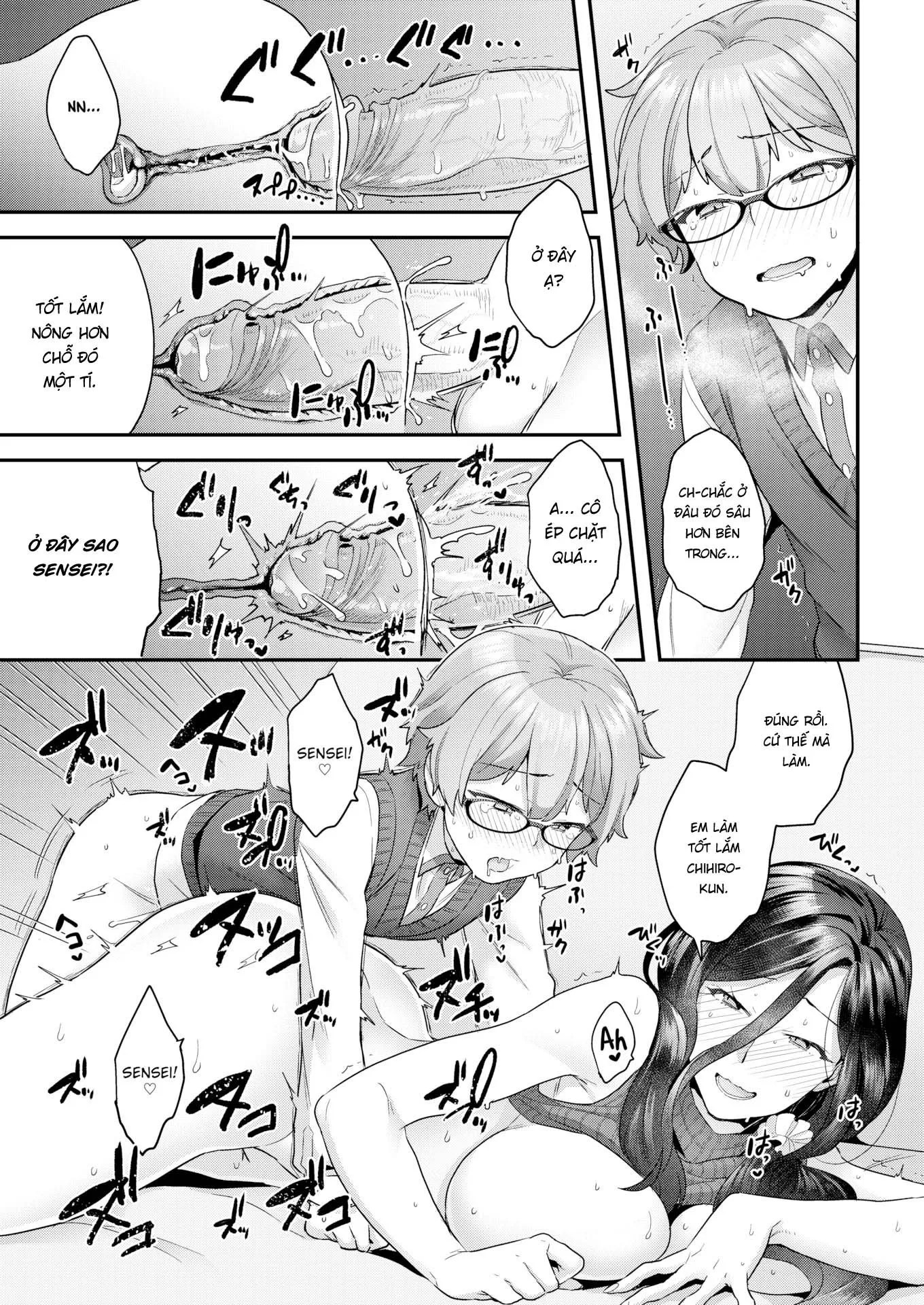 HentaiVN.net - Ảnh 15 - Cố lên nào chú bé đần của tôi! - Oneshot cà phê sữa