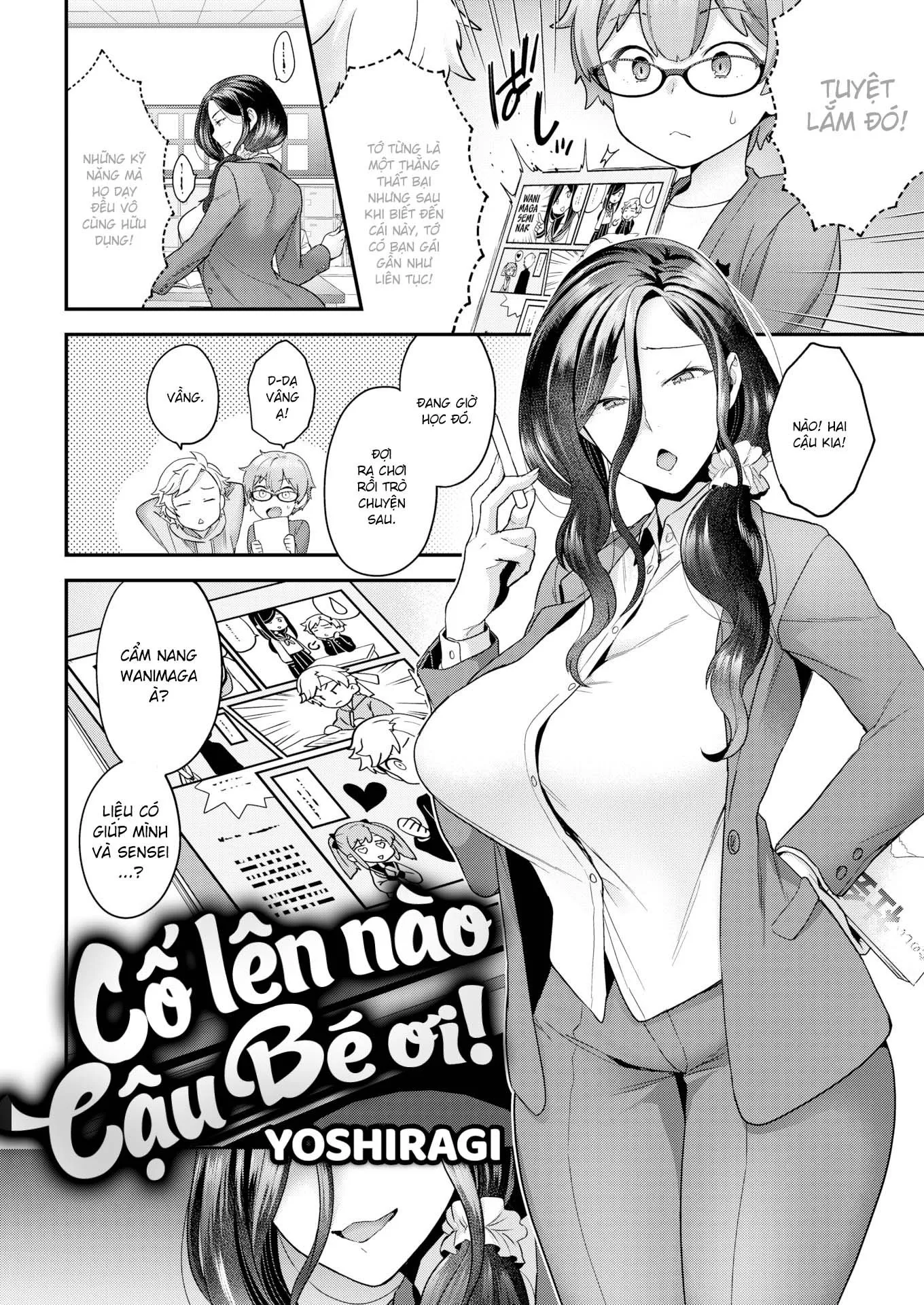 HentaiVN.net - Ảnh 2 - Cố lên nào chú bé đần của tôi! - Oneshot cà phê sữa