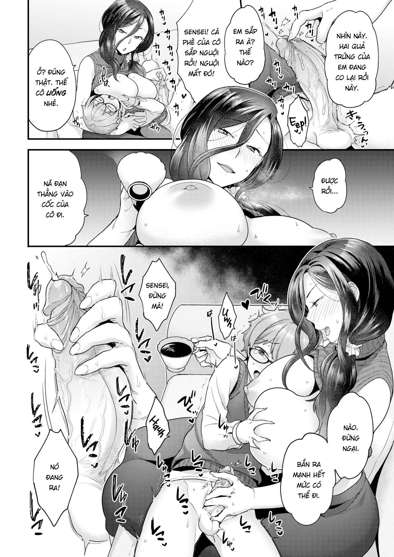 HentaiVN.net - Ảnh 8 - Cố lên nào chú bé đần của tôi! - Oneshot cà phê sữa