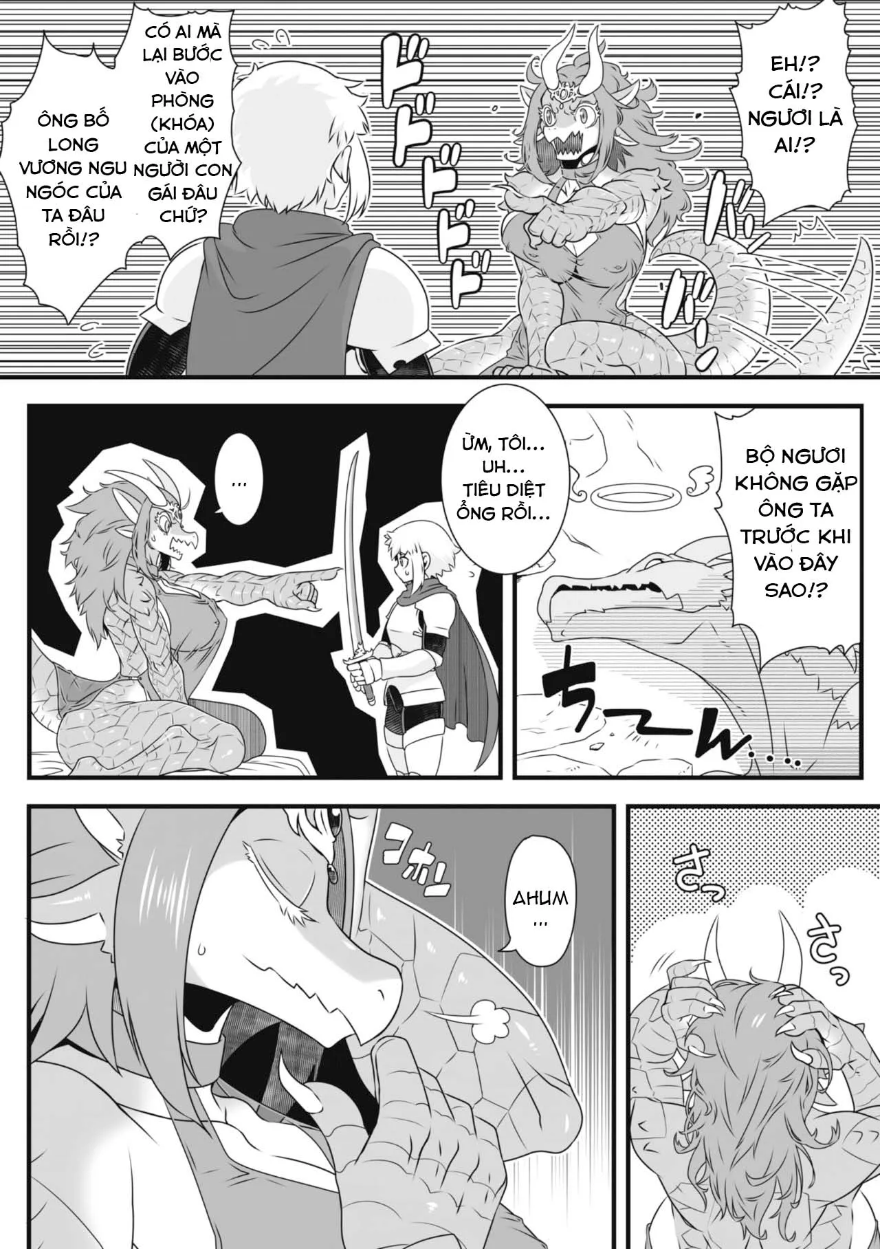 HentaiVN.net - Ảnh 4 - Giết rồng để cưới rồng [I defeated the Dragon King and got a princess] - Oneshot