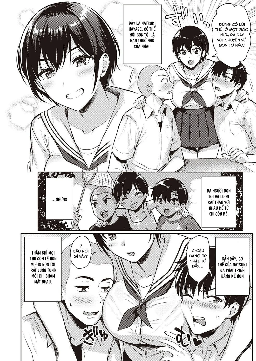HentaiVN.net - Ảnh 4 - Đụ thư thái bạn thuở nhỏ múp rụp [Natsu Asobi | Summer Play] - Oneshot