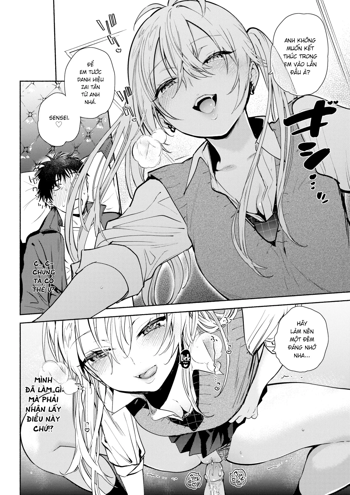 HentaiVN.net - Ảnh 8 - Cơn Sốt Đêm Với Sensei - Chap 1