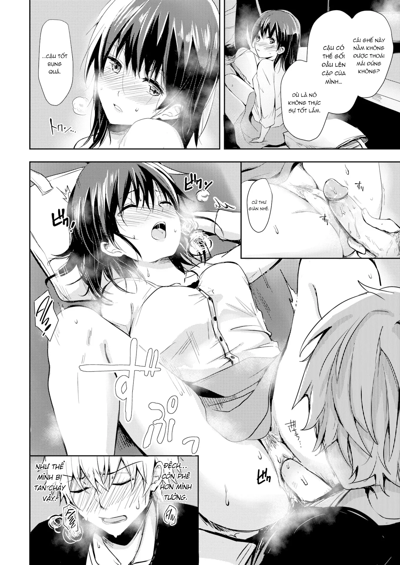 HentaiVN.net - Ảnh 15 - Nghỉ xả hơi & Rơi vào lưới tình - Oneshot