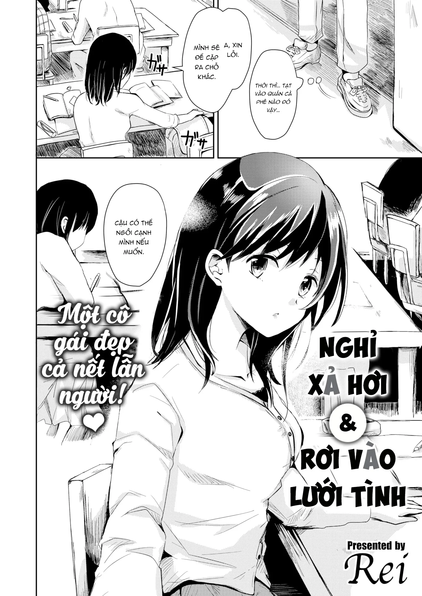 HentaiVN.net - Ảnh 3 - Nghỉ xả hơi & Rơi vào lưới tình - Oneshot