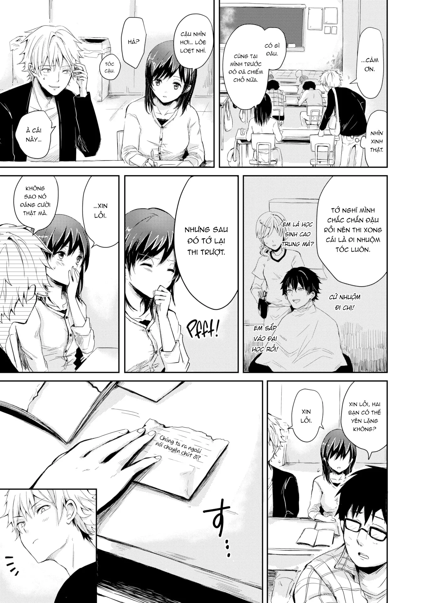 HentaiVN.net - Ảnh 4 - Nghỉ xả hơi & Rơi vào lưới tình - Oneshot