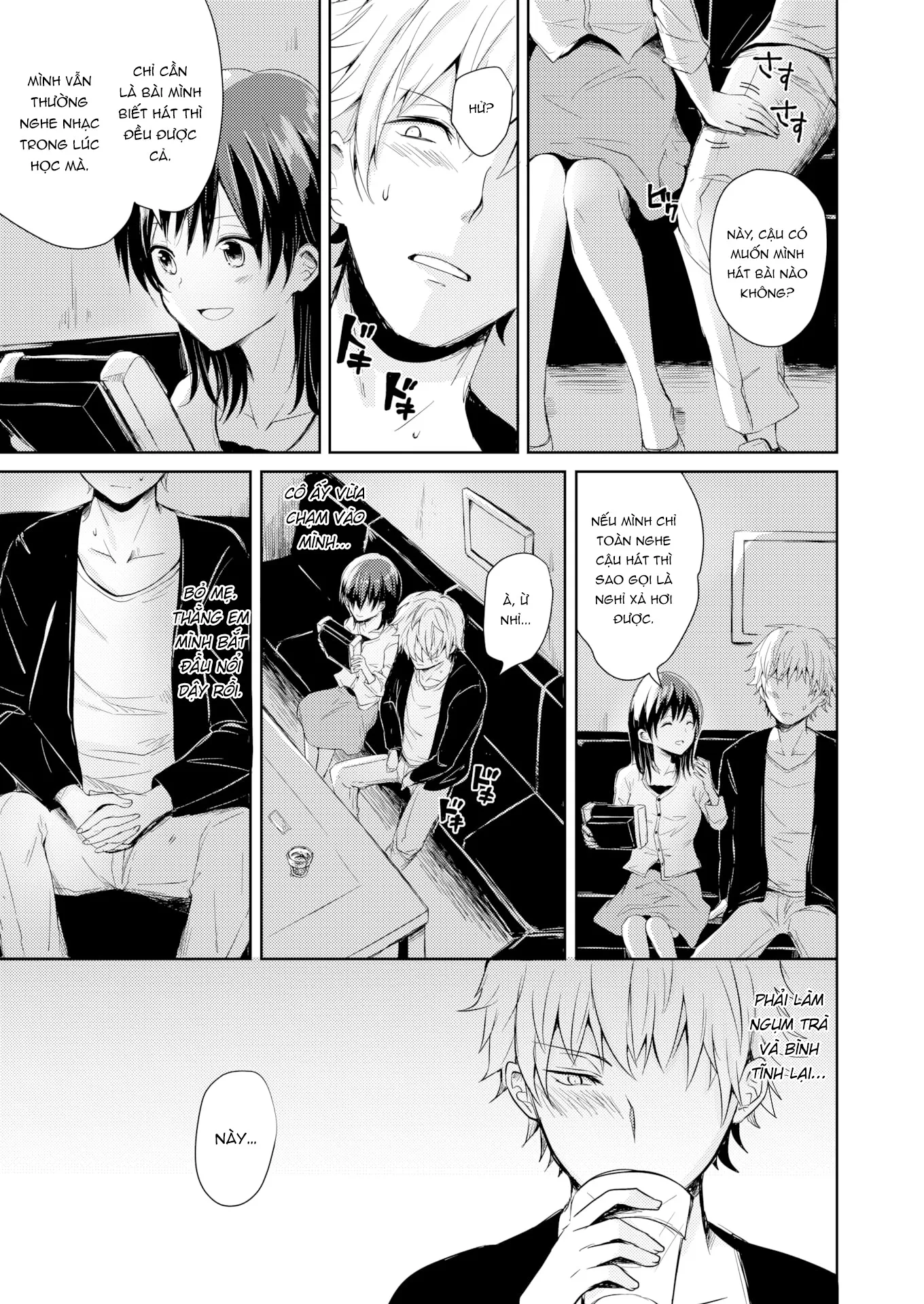 HentaiVN.net - Ảnh 8 - Nghỉ xả hơi & Rơi vào lưới tình - Oneshot
