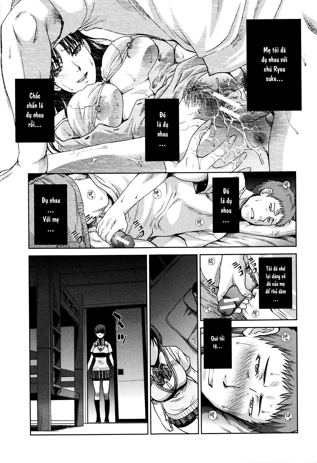 HentaiVN.net - Ảnh 11 - Kazoku Soukanzu [家族挿姦図] - Chap 1: Từ trang 102.