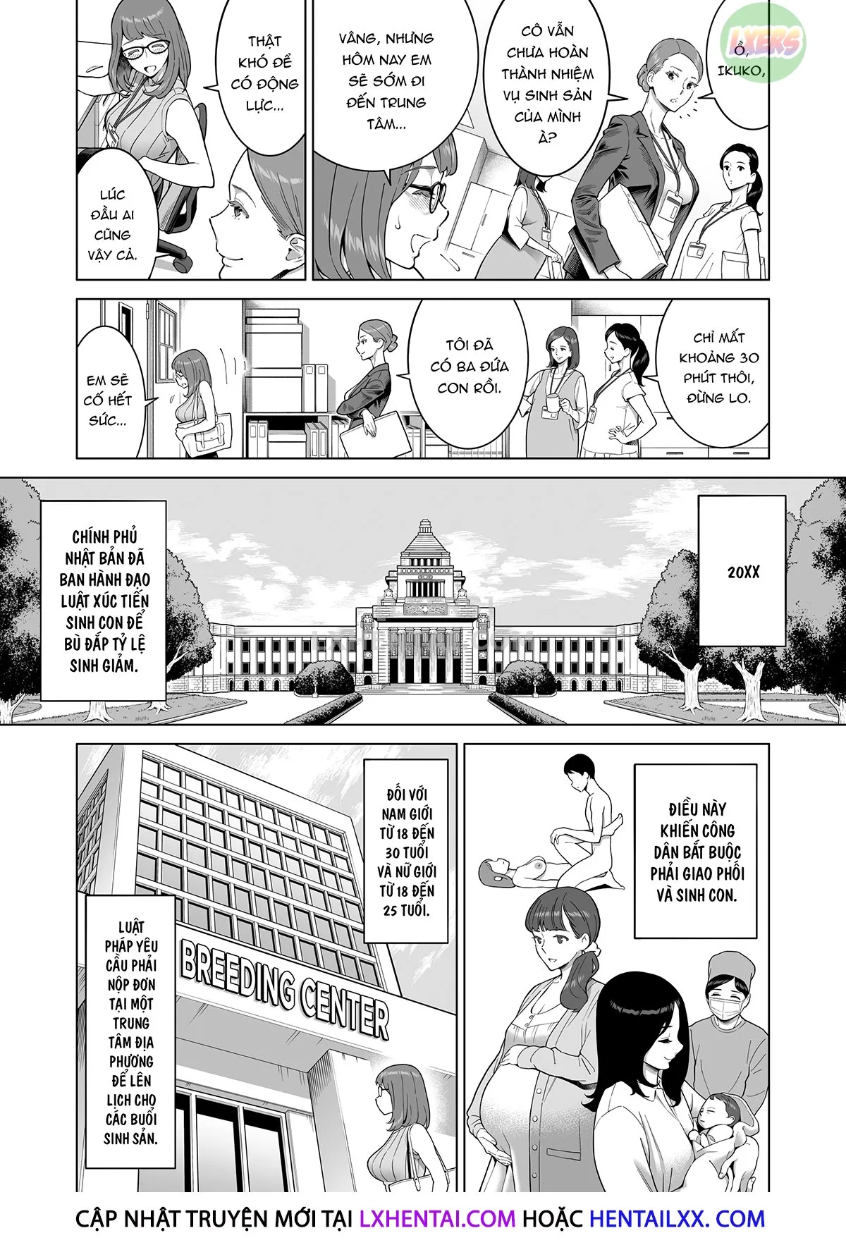 HentaiVN.net - Ảnh 8 - Đạo luật khuyến khích sinh đẻ - Oneshot