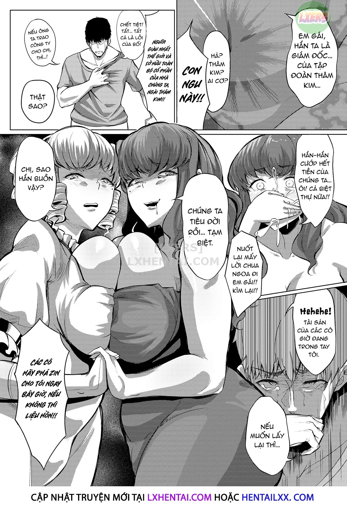 HentaiVN.net - Ảnh 11 - Cặp chị em chọc ghẹo người khác bị nhận hình phạt - Oneshot