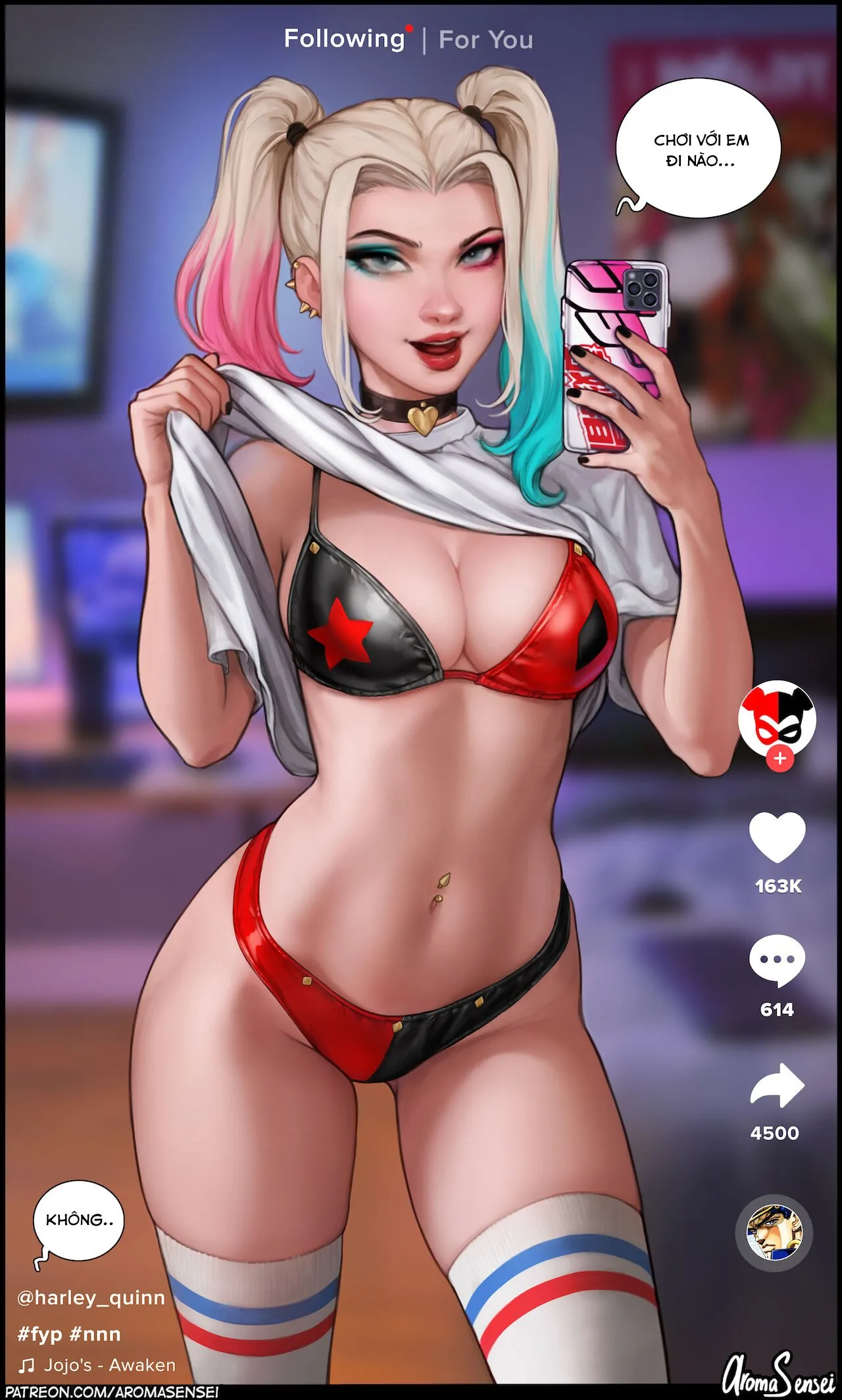 HentaiVN.net - Ảnh 5 - Harley Quinn Tiktok - Oneshot