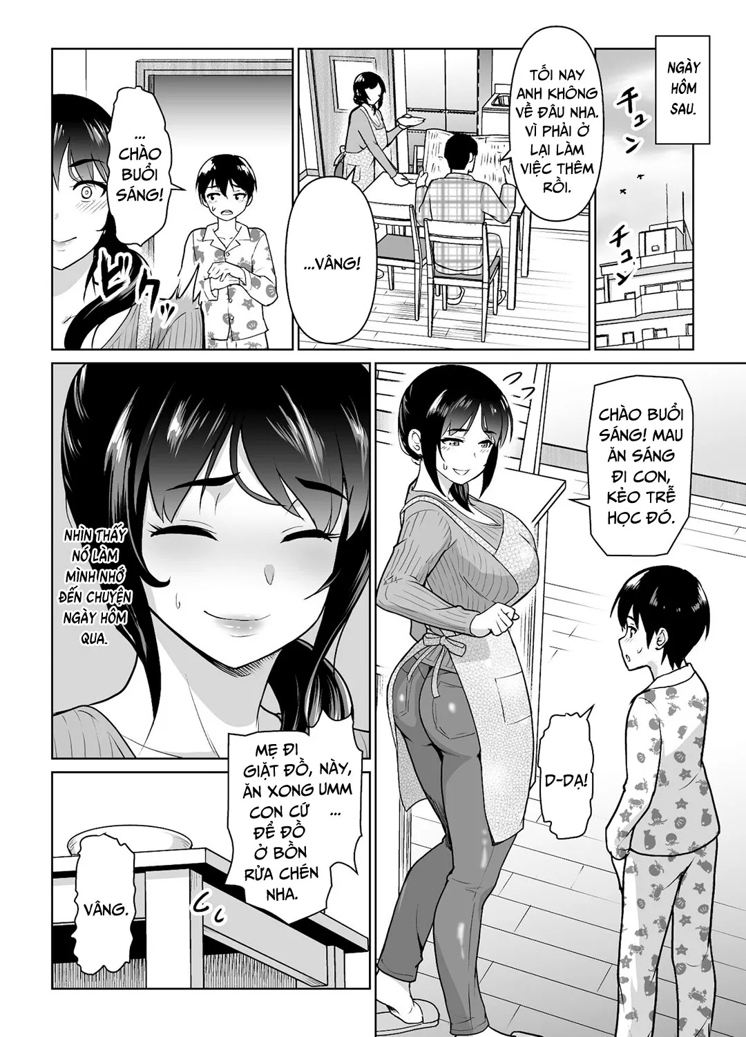 HentaiVN.net - Ảnh 17 - Mối quan hệ giữa mẹ và con trai bắt đầu [Boshi Kara Hajimeru Renai Kankei] - Oneshot