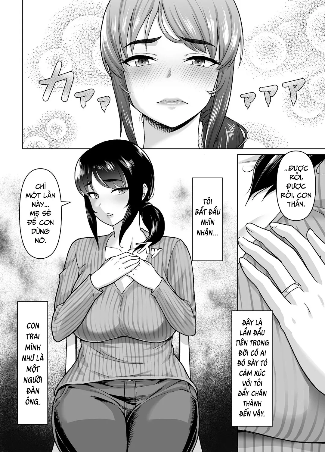 HentaiVN.net - Ảnh 25 - Mối quan hệ giữa mẹ và con trai bắt đầu [Boshi Kara Hajimeru Renai Kankei] - Oneshot