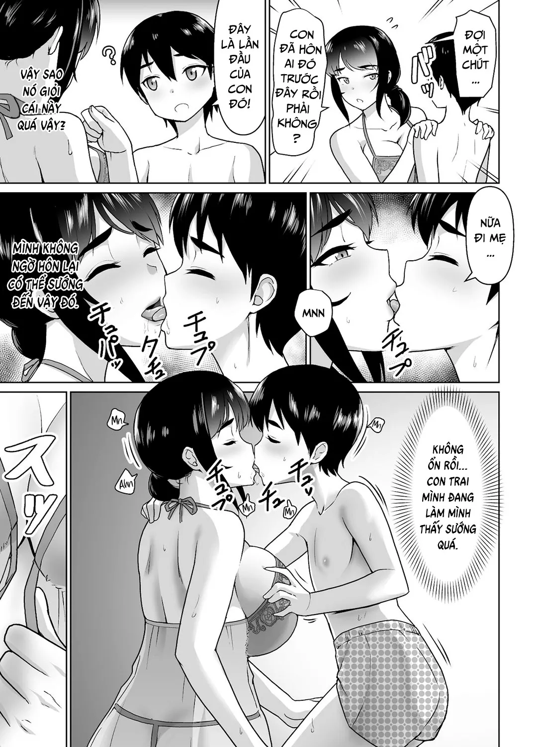 HentaiVN.net - Ảnh 28 - Mối quan hệ giữa mẹ và con trai bắt đầu [Boshi Kara Hajimeru Renai Kankei] - Oneshot
