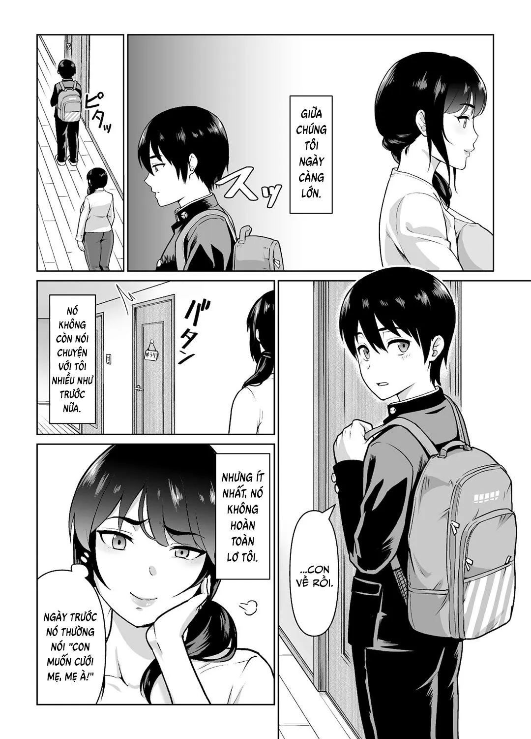 HentaiVN.net - Ảnh 5 - Mối quan hệ giữa mẹ và con trai bắt đầu [Boshi Kara Hajimeru Renai Kankei] - Oneshot