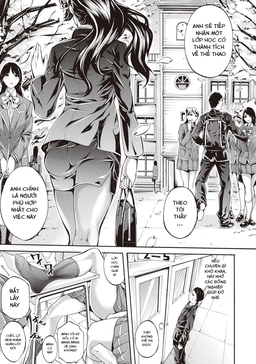 HentaiVN.net - Ảnh 3 - Bukatsu Shoujo Paradise ~ Asekkaki no Tenshi-tachi - Chap 1
