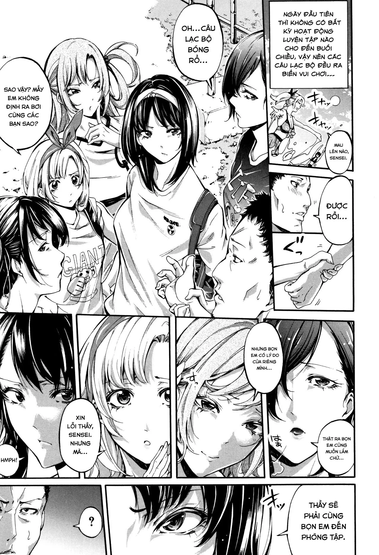 HentaiVN.net - Ảnh 3 - Bukatsu Shoujo Paradise ~ Asekkaki no Tenshi-tachi - Chap 3