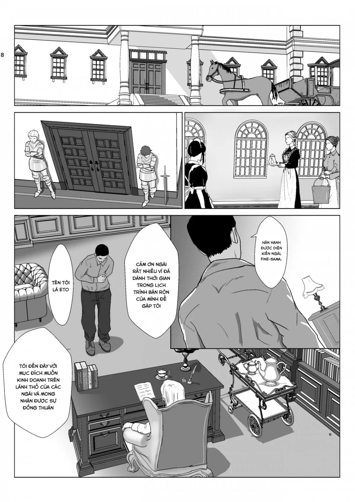 HentaiVN.net - Ảnh 8 - Teihen Oji-san Hakushaku Fujin Hen - Chap 1