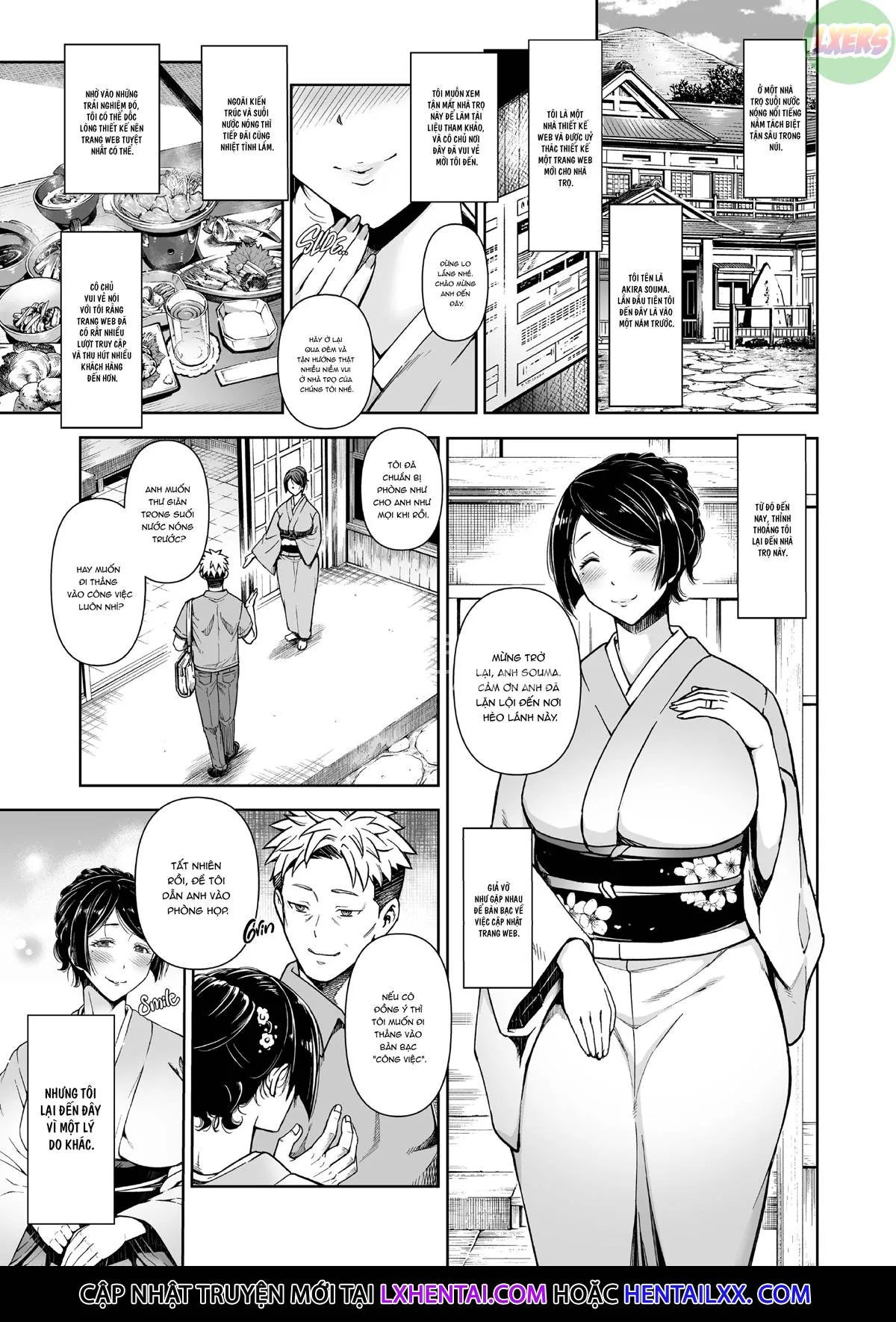 HentaiVN.net - Ảnh 5 - The Hostess of This Esteemed Hot Springs is a Shameless Sex Addict - Oneshot