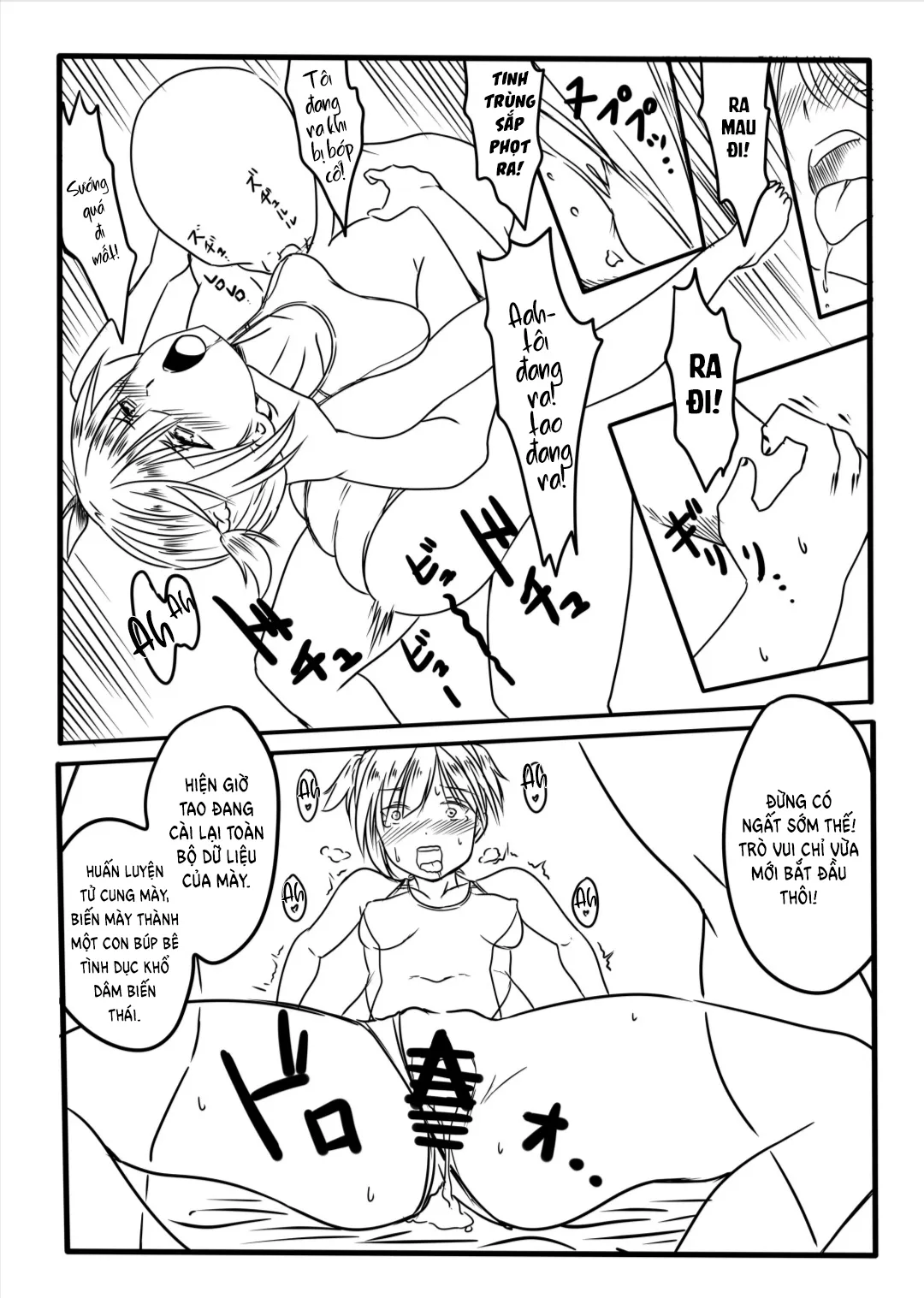 HentaiVN.net - Ảnh 11 - Từ binh sĩ thành búp bê tình dục [Hoshi 5 Hand Gun ga Sex Skin o Kiserarete Love Doll Mission o Shiirrareru Hon] - Oneshot trắng đen