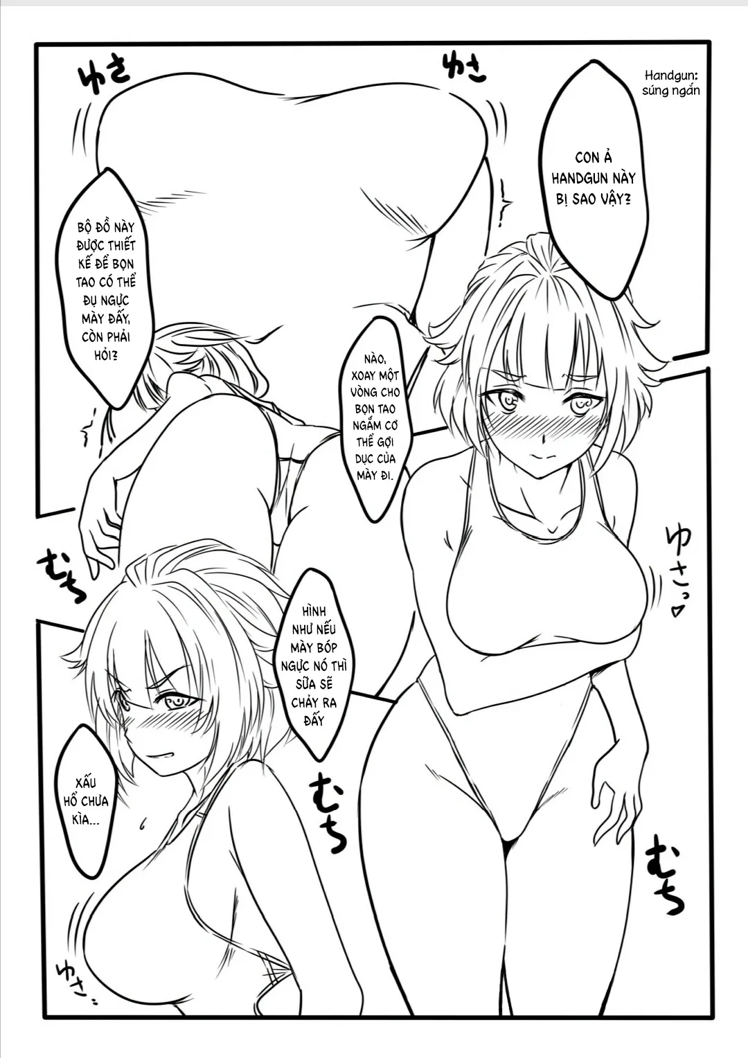 HentaiVN.net - Ảnh 4 - Từ binh sĩ thành búp bê tình dục [Hoshi 5 Hand Gun ga Sex Skin o Kiserarete Love Doll Mission o Shiirrareru Hon] - Oneshot trắng đen