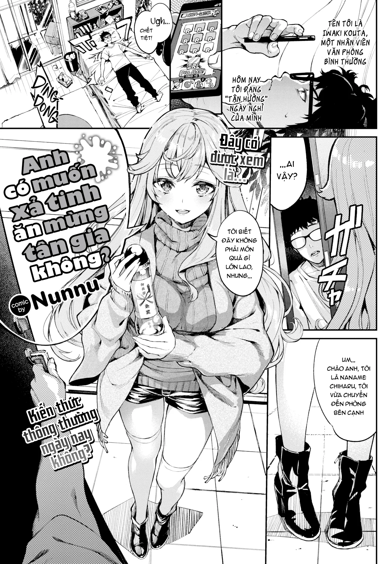 HentaiVN.net - Ảnh 3 - Anh có muốn xả tinh ăn mừng tân gia không? - Oneshot