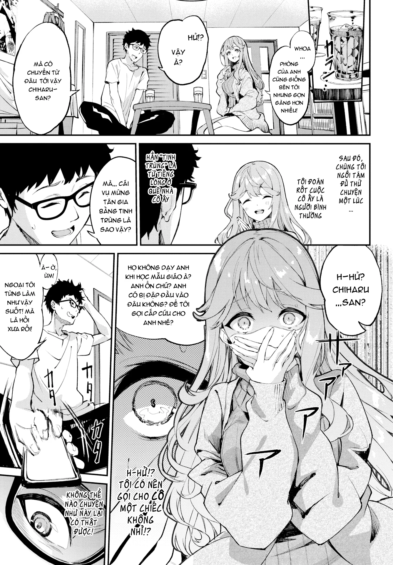 HentaiVN.net - Ảnh 5 - Anh có muốn xả tinh ăn mừng tân gia không? - Oneshot