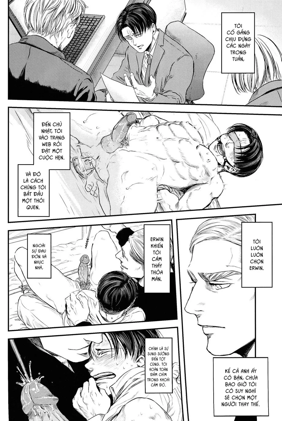 HentaiVN.net - Ảnh 16 - Bí mật của Levi. [Secret] - Oneshot