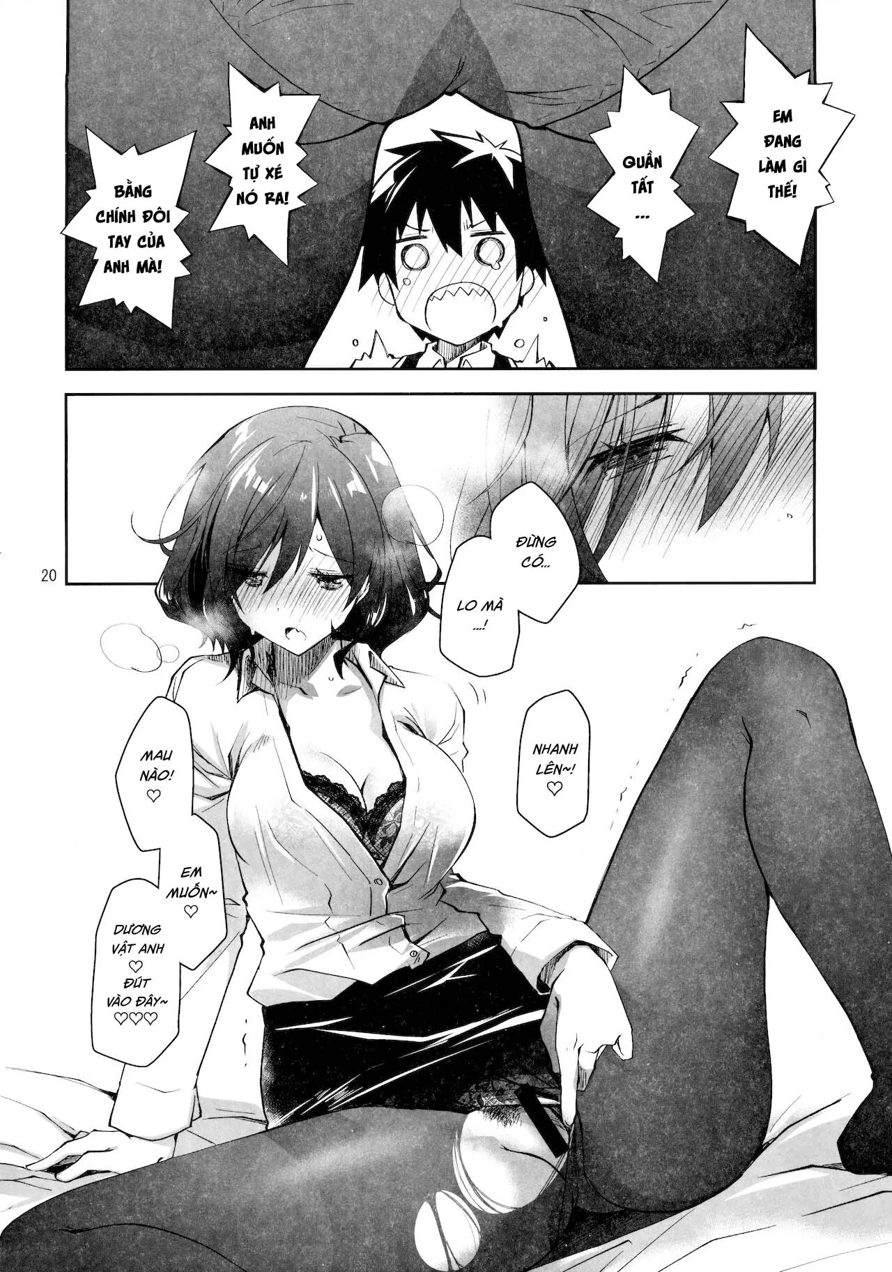 HentaiVN.net - Ảnh 21 - Anh muốn xé quần tất của em [Feti x Feti] - Oneshot ngọt