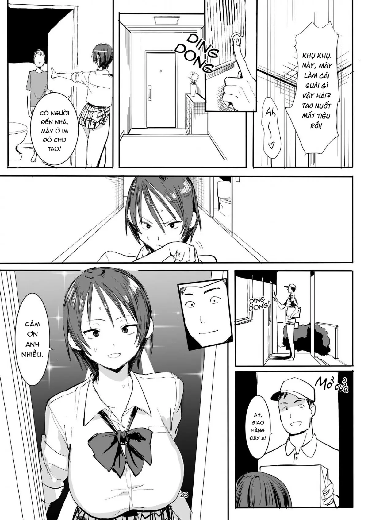 HentaiVN.net - Ảnh 24 - Em trai kế của tôi có hơi đần độn [My step-brother is a little off ; Otouto wa Chotto Are] - Oneshot