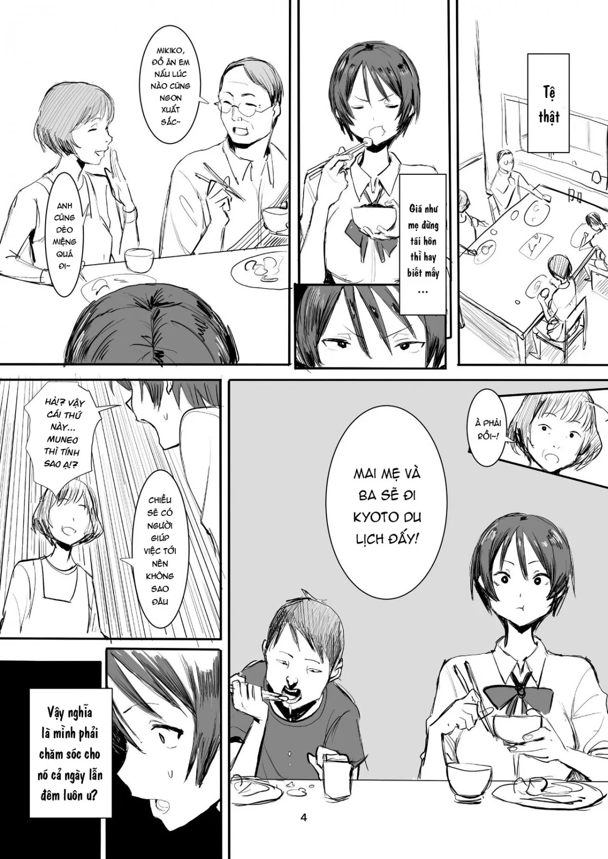 HentaiVN.net - Ảnh 5 - Em trai kế của tôi có hơi đần độn [My step-brother is a little off ; Otouto wa Chotto Are] - Oneshot