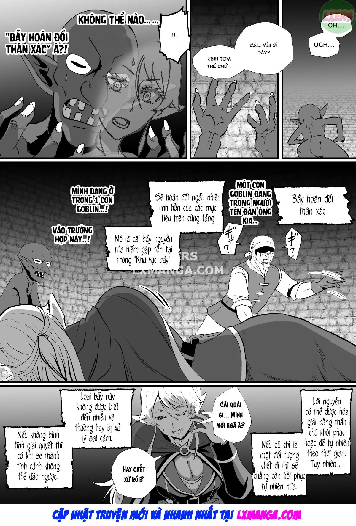 HentaiVN.net - Ảnh 6 - Irekawari no Wana ~Elf Majutsushi Liza no Kikan~ [THE BODYSWAPPING TRAP ~LIZA THE WIZARD ELF IS BACK~] - Oneshot