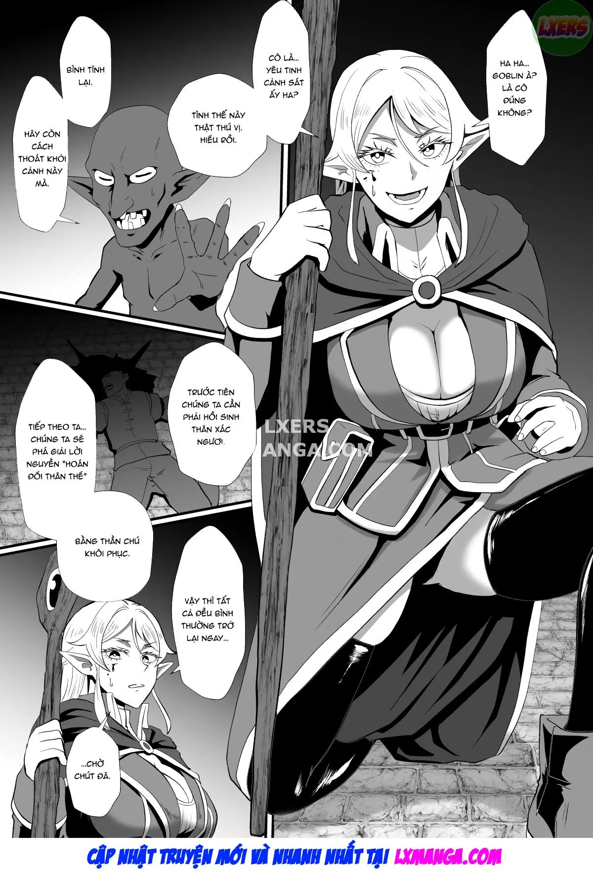 HentaiVN.net - Ảnh 9 - Irekawari no Wana ~Elf Majutsushi Liza no Kikan~ [THE BODYSWAPPING TRAP ~LIZA THE WIZARD ELF IS BACK~] - Oneshot