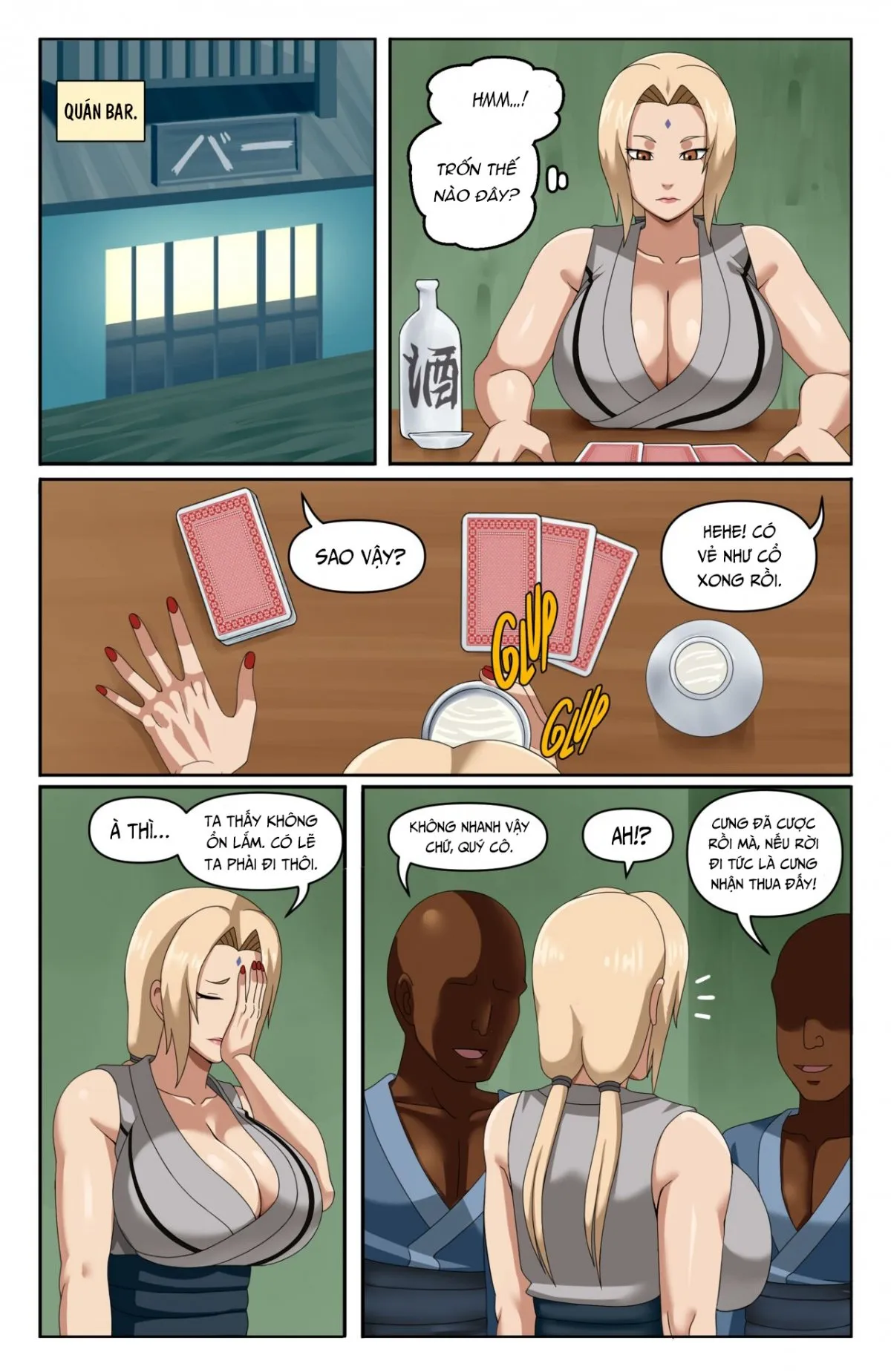 HentaiVN.net - Ảnh 3 - Địt bỏ mẹ Tsunade! [Tsunade Debt Free] - Oneshot
