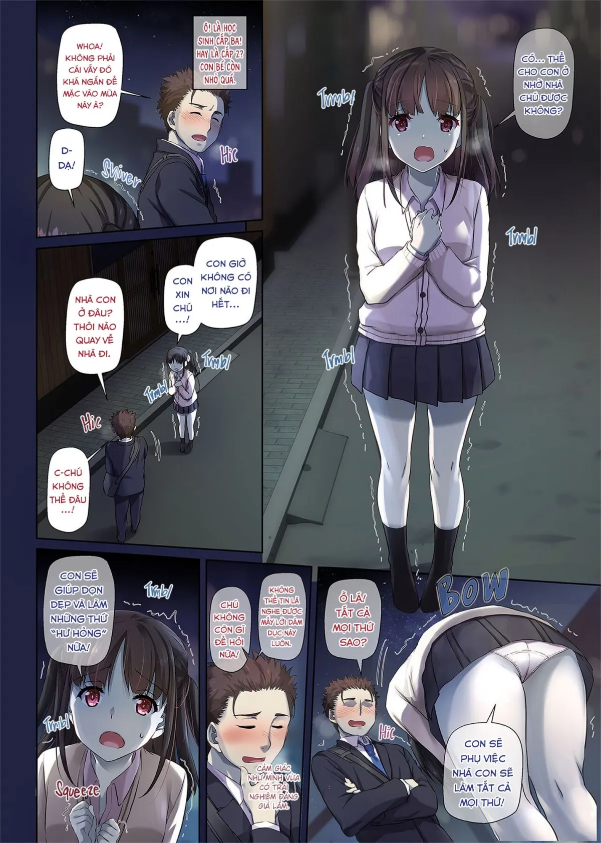 HentaiVN.net - Ảnh 3 - Sống cùng cô bé bỏ trốn. [Living Together with a Runaway Girl DLO-11 ; Wakeari Shoujo to Dousei Seikatsu DLO-11] - Chap 1