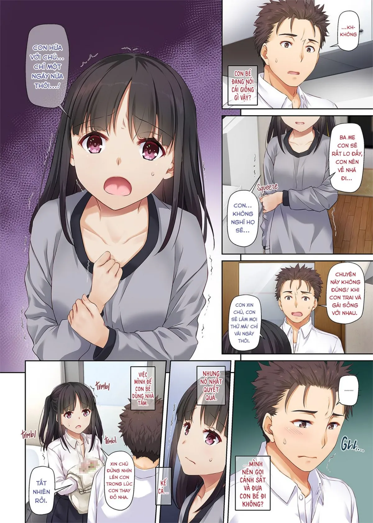 HentaiVN.net - Ảnh 9 - Sống cùng cô bé bỏ trốn. [Living Together with a Runaway Girl DLO-11 ; Wakeari Shoujo to Dousei Seikatsu DLO-11] - Chap 1