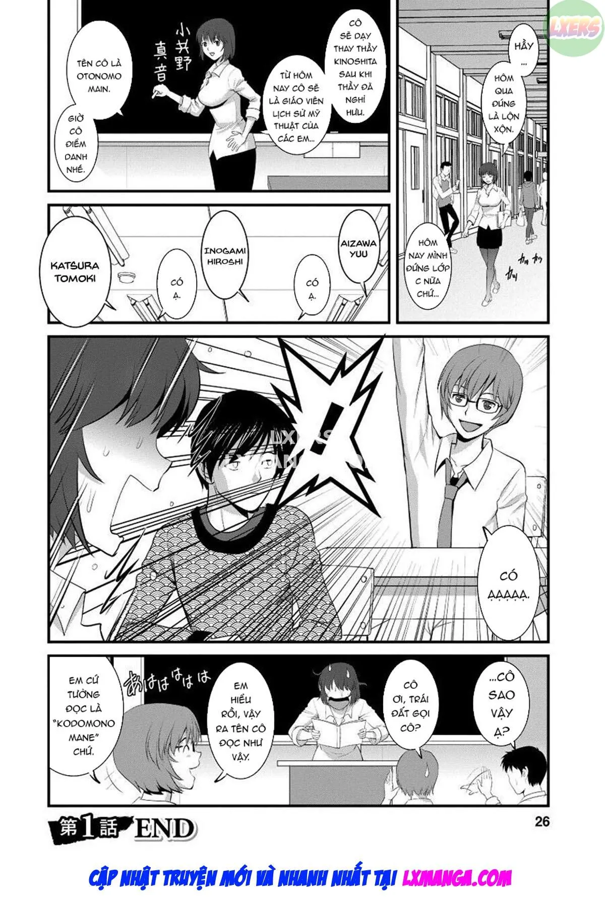 HentaiVN.net - Ảnh 24 - Wife And Teacher Main-san [Hitoduma Onnakyoshi Main-san] - Chap 1