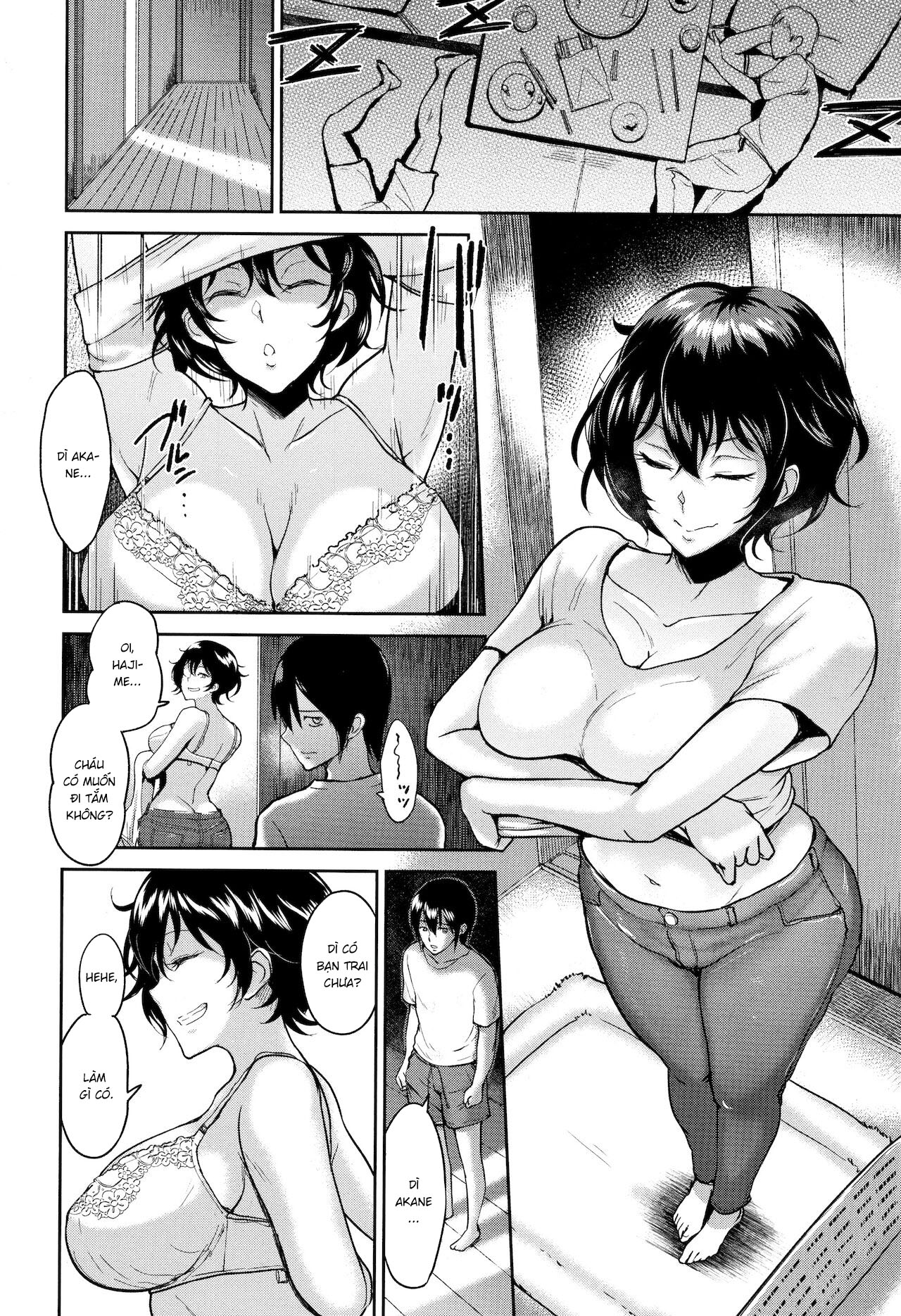HentaiVN.net - Ảnh 12 - Dì Akane và tôi [Akane Oba-san to Ore ; Aunt Akane and I ; アカネおばさんとオレ] - Oneshot