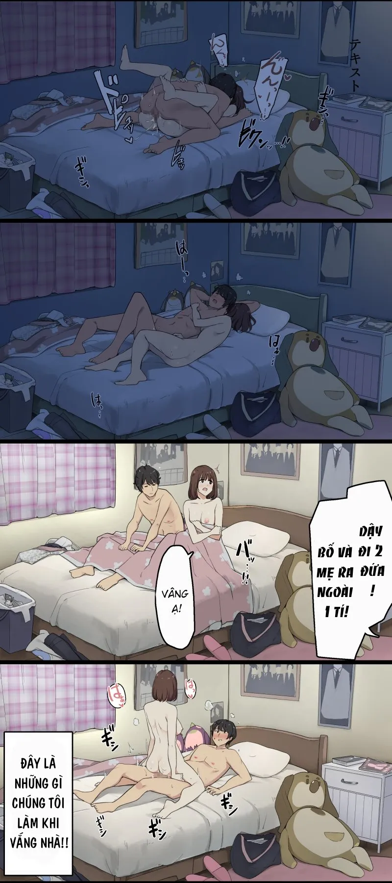 HentaiVN.net - Ảnh 11 - Khi bố mẹ đi vắng [Oya Ga Mitenai Kan Ni Sex Shiteru Shitei, H Scene Append Ver] - Oneshot
