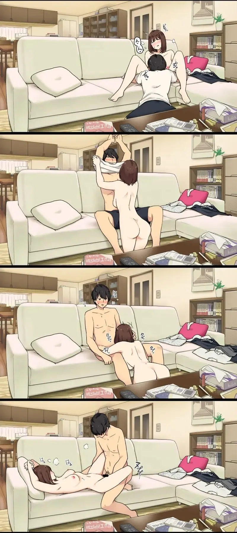 HentaiVN.net - Ảnh 3 - Khi bố mẹ đi vắng [Oya Ga Mitenai Kan Ni Sex Shiteru Shitei, H Scene Append Ver] - Oneshot