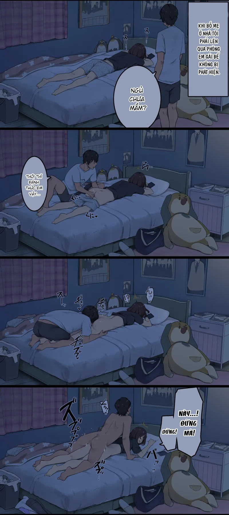 HentaiVN.net - Ảnh 9 - Khi bố mẹ đi vắng [Oya Ga Mitenai Kan Ni Sex Shiteru Shitei, H Scene Append Ver] - Oneshot